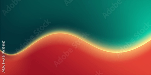 Abstract colorful wave with bright glowing patterns