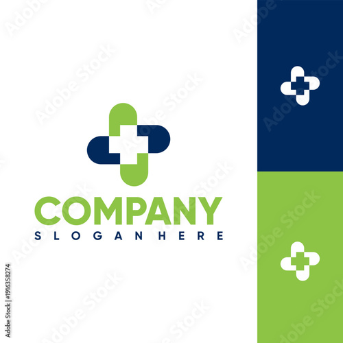 simple health icon vector logo