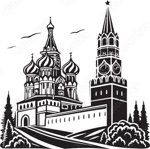 National Symbol of Russia, Russian Emblem, Double-Headed Eagle, Flag, Patriotic Icon, Heritage, Culture, History, Moscow Landmark, Russian Federation, National Identity, Tradition, Coat of Arms, Icono