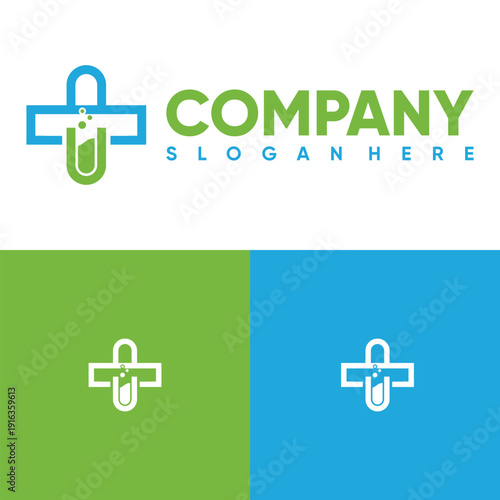 medical laboratory logo for health