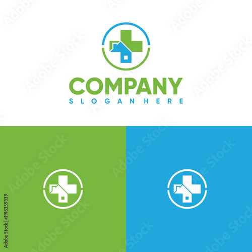 medical healthcare logo suitable for hospital logo
