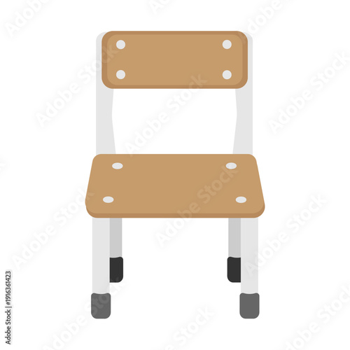 学校用の椅子　イラスト