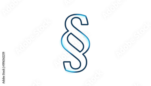 Paragraph Symbol, Section Sign, Law Icon, Legal Symbol, Justice Concept