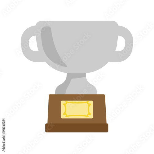 銀色の優勝カップ・トロフィー　イラスト