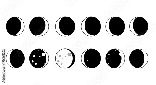 Phases of the Moon Illustration 7.