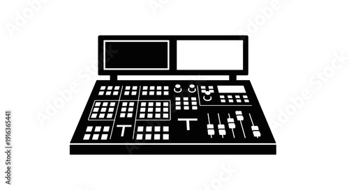 Professional Sound Mixing Control Board.