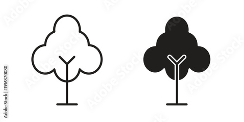 Tree free icon set different style collection for web Ui. EPS10
