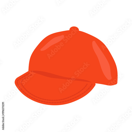 赤色の帽子　イラスト