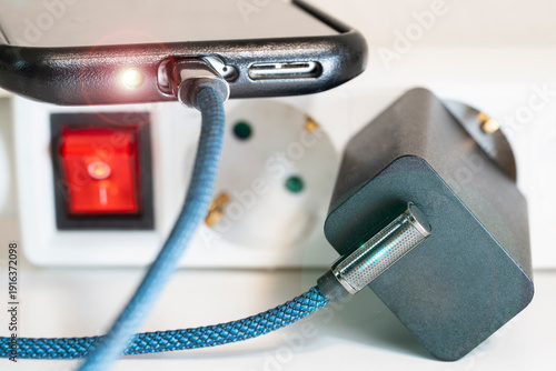 Mobile Phone Charging at Night