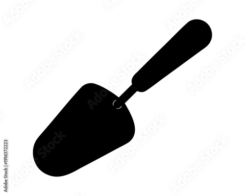 Garden trowel silhouette for planting and digging Vector