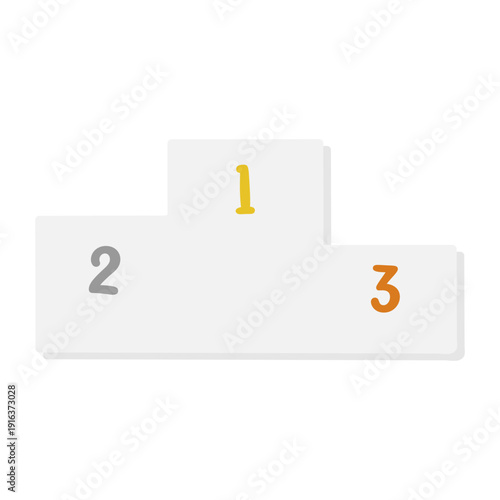 表彰台　イラスト