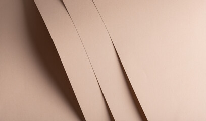 Beige smooth background minimal abstract scene. Neutral warm surface modern design backdrop concept..