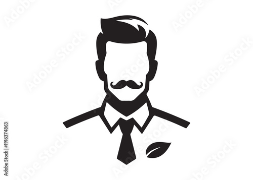 best dad logo silhouette vector, fatherhood silhouette vector illustration, father and son logo silhouette, gentleman logo silhouette, happy fathers day logo vector silhouette on white background