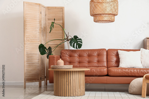 Cozy sofa, folding screen a...