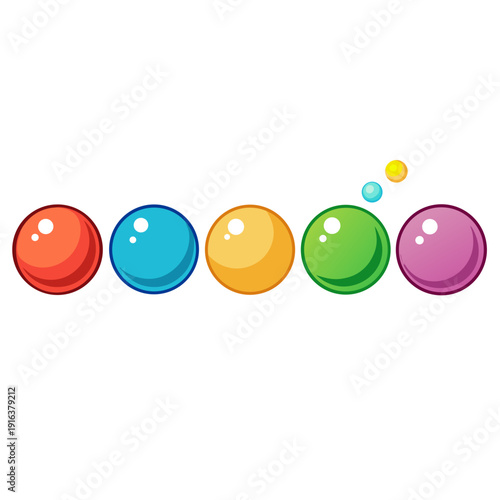 Abstract simple illustration on white background