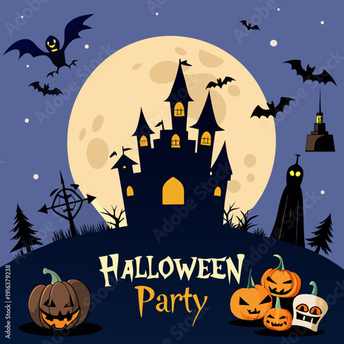 Abstract simple illustration on white background