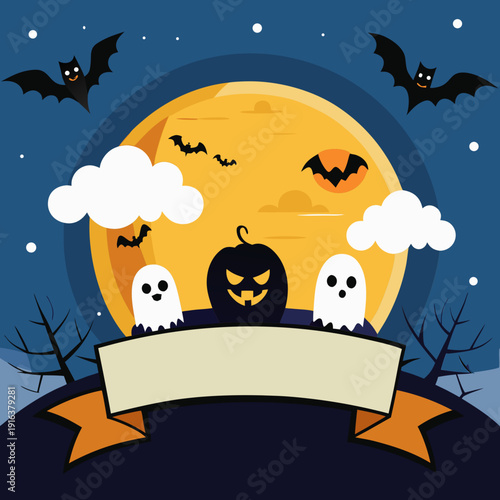 Abstract simple illustration on white background