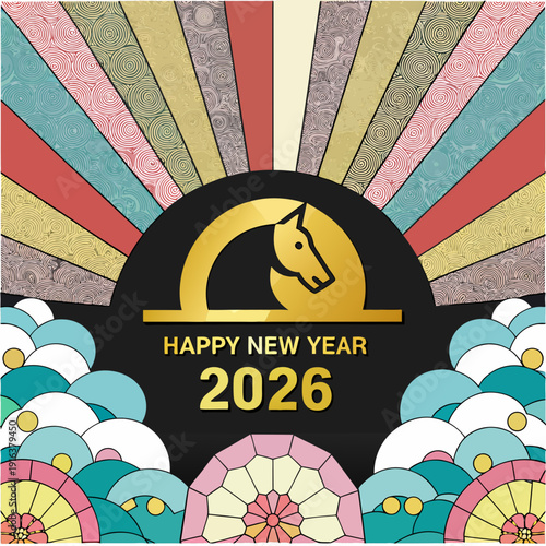 Abstract simple illustration on white background