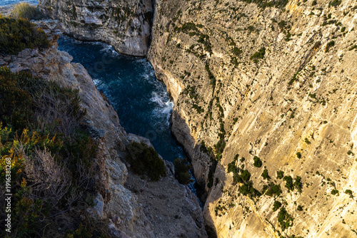 Xaqqa cliffs, Southeast of Malta. Natural landscape