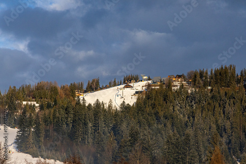 Ski resort in Poland Zakopane. Polana Szymoszkowa