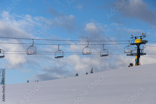 Ski resort in Poland Zakopane. Polana Szymoszkowa
