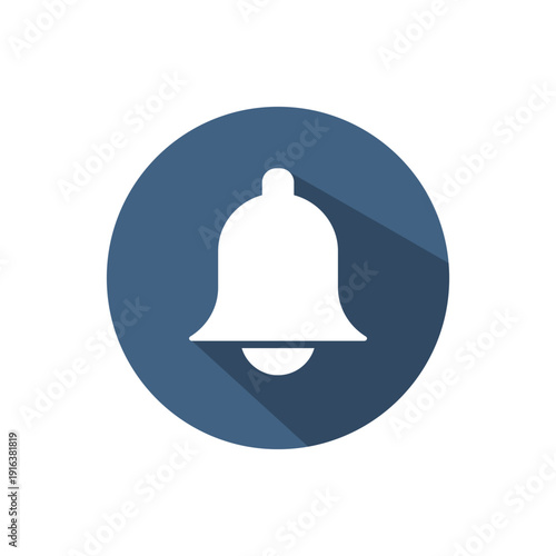 vector bell icon in a circle