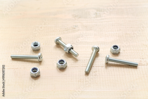 Tap bolts and chrome nuts o...