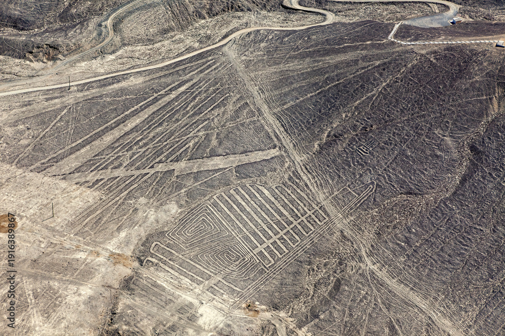 Fototapeta premium The Nasca Lines in the Desert of Nasca in Peru