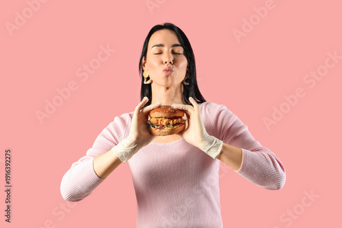 Beautiful young woman with ...