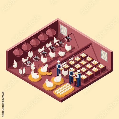 Bakery Scene with People and Pastries.