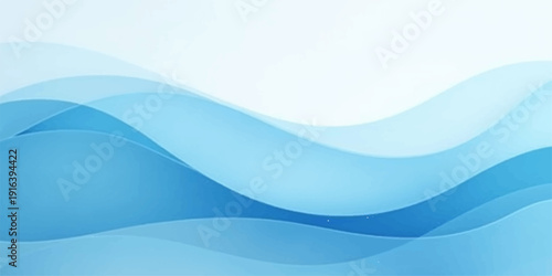 Abstract blue wave background featuring a flowing water design with soft digital lines and a swirl pattern vector illustration for a modern web wallpaper backdrop