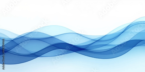 An abstract blue wave design features flowing digital lines and light curves to create a motion-filled water concept vector backdrop for web wallpaper