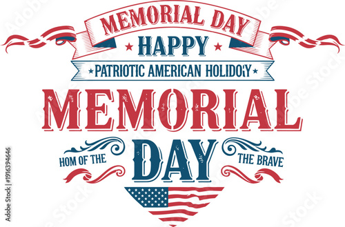 Memorial day celebration honoring fallen heroes on america's favorite holiday