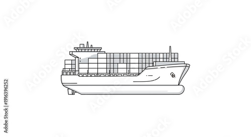 Container Ship, Cargo Ship, Freight Ship, Logistics, Transportation, Shipping, Maritime, Industry, Ocean, Sea, Delivery