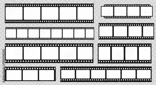 film strip frames, vintage cinema, movie reel, retro film