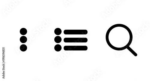 Bilde på lerret Web icons, search, buttons, network, find, browser, explanation