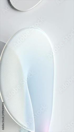 Abstract Soft Curves and Gradients - Minimalist Light and Color Gradient Background