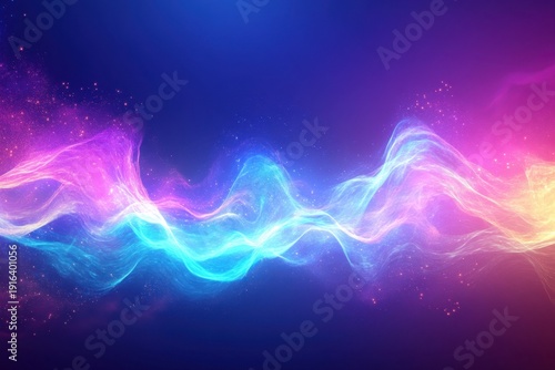 Waves of vibrant colors flowing gracefully in a dynamic visual display