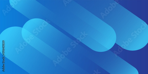 Abstract blue background with diagonal lines. Dynamic shapes composition.