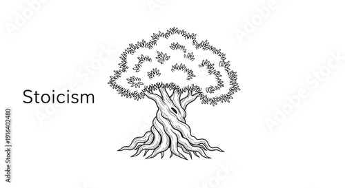 Stoicism Philosophy Tree Symbol