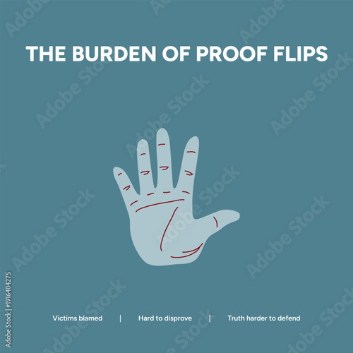 The burden of proof flips, making it hard to disprove accusations and truth harder to defend.