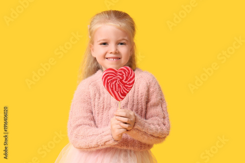 Cute little happy girl in w...
