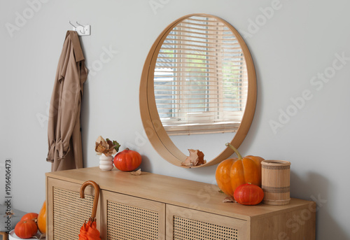 Mirror, chest of drawers, h...