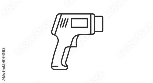 Infrared Thermometer Icon - Non-Contact Temperature Measurement Device