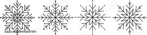 Websnowflakes, winter, ice, crystals, silhouettes, Christmas, holiday, weather, nature, geometric, vector, ornaments, frozen, seasonal, black, snow crystal, winter season, ice flakes, Christmas decor,