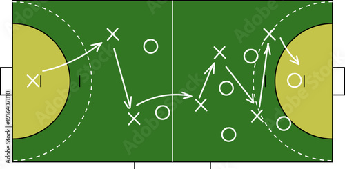 Hand draw strategy game, tactics for American football, ice hockey, field hockey, soccer, football, basketball, handball, sketched marker, isolated design elements.