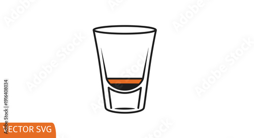 Espresso Shot Glass with Coffee Layered Drink