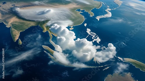 Earth's Monsoon Cloud Systems from Space