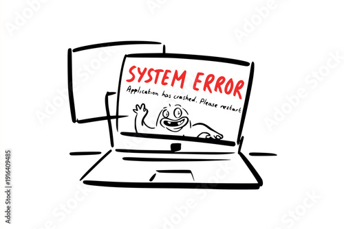 Laptop displaying system firmware update interface on its screen