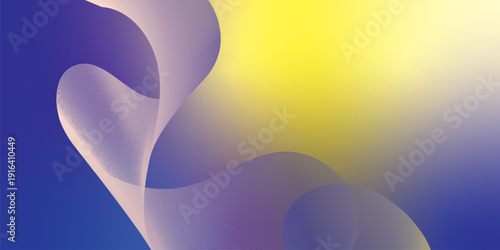 Bisque and navy abstract shape grainy gradient background with black backdrop and noisy texture for wide banner poster and header design